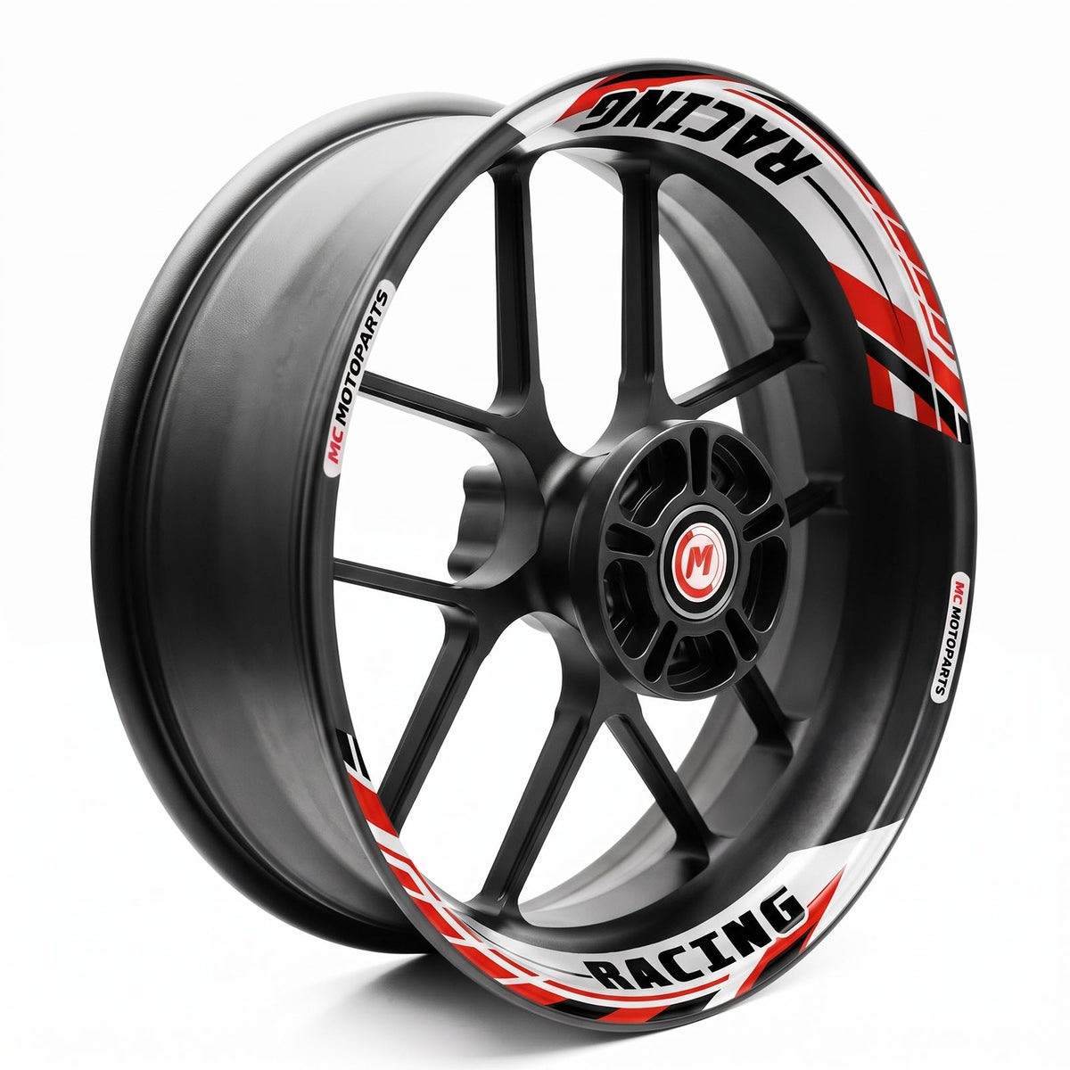 J01 17'' Llanta delantera y trasera extraíble pegatina de llanta de 2 piezas para Aprilia Tuono V4R