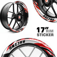 J01 Removable Wheel Decal 2-Piece Inner Rim Sticker For Aprilia