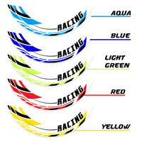 J01 Removable Wheel Decal 2-Piece Inner Rim Sticker For Kawasaki