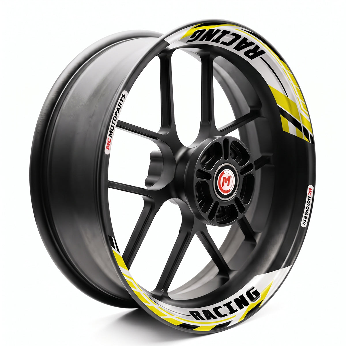J01 17'' Llanta delantera y trasera extraíble pegatina de llanta de 2 piezas para Aprilia Tuono V4R