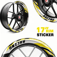 J01 Removable Wheel Decal 2-Piece Inner Rim Sticker For Yamaha