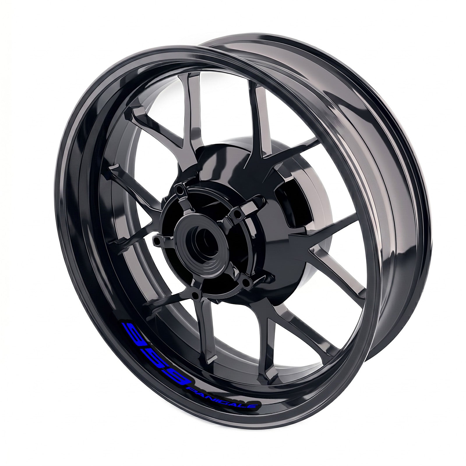 Ducati 959 Panigale wheel rim sticker set by StickerBao, bike-specific inner rim decals for stylish motorcycle wheel customization.
