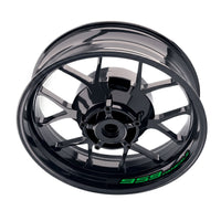 Ducati 959 Panigale inner rim sticker set with wheel decals, featuring bike-specific design for Ducati motorcycle wheels.