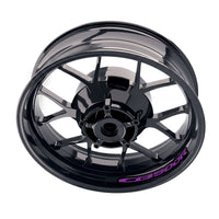 Honda CB500R wheel rim sticker set by StickerBao, bike-specific decals for inner rims, durable and easy to apply wheel decals.