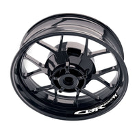 Honda CBR600RR wheel sticker set by StickerBao, featuring bike-specific inner rim decals for stylish motorcycle wheel customization.