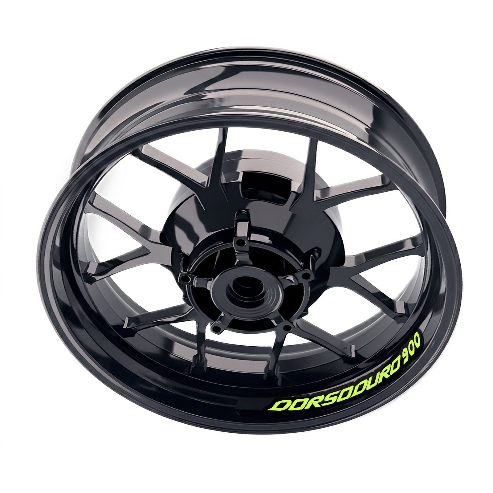 Aprilia DORSODURO 900 wheel stickers and rim decals by StickerBao, featuring bike-specific inner rim decal set for custom wheel styling.