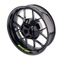 Kawasaki ER6F bike wheel stickers and rim decals set by StickerBao, designed for inner rim customization and wheel decoration.