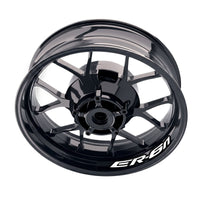 Kawasaki ER6N bike wheel stickers and rim decals set by StickerBao, featuring model-specific inner rim decal design.