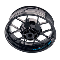 Suzuki GSXR 600 inner rim sticker set by StickerBao, bike model-specific wheel decals on a motorcycle rim.