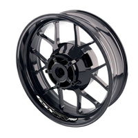 Suzuki GSXR 750 inner rim sticker set by StickerBao, bike model-specific wheel decals on black rims for sport motorcycle.