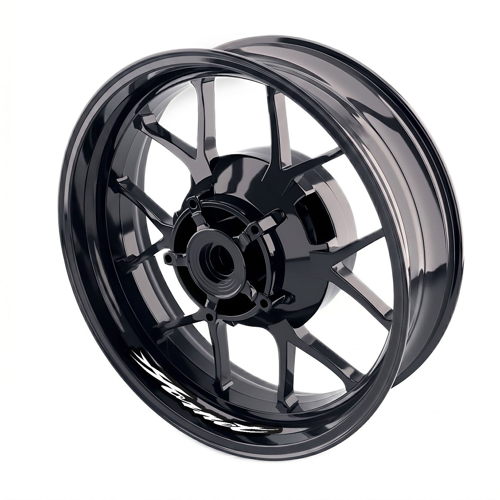 Honda CB 600F Hornet wheel rim sticker set by StickerBao, featuring bike-specific decals for front and rear inner rims.