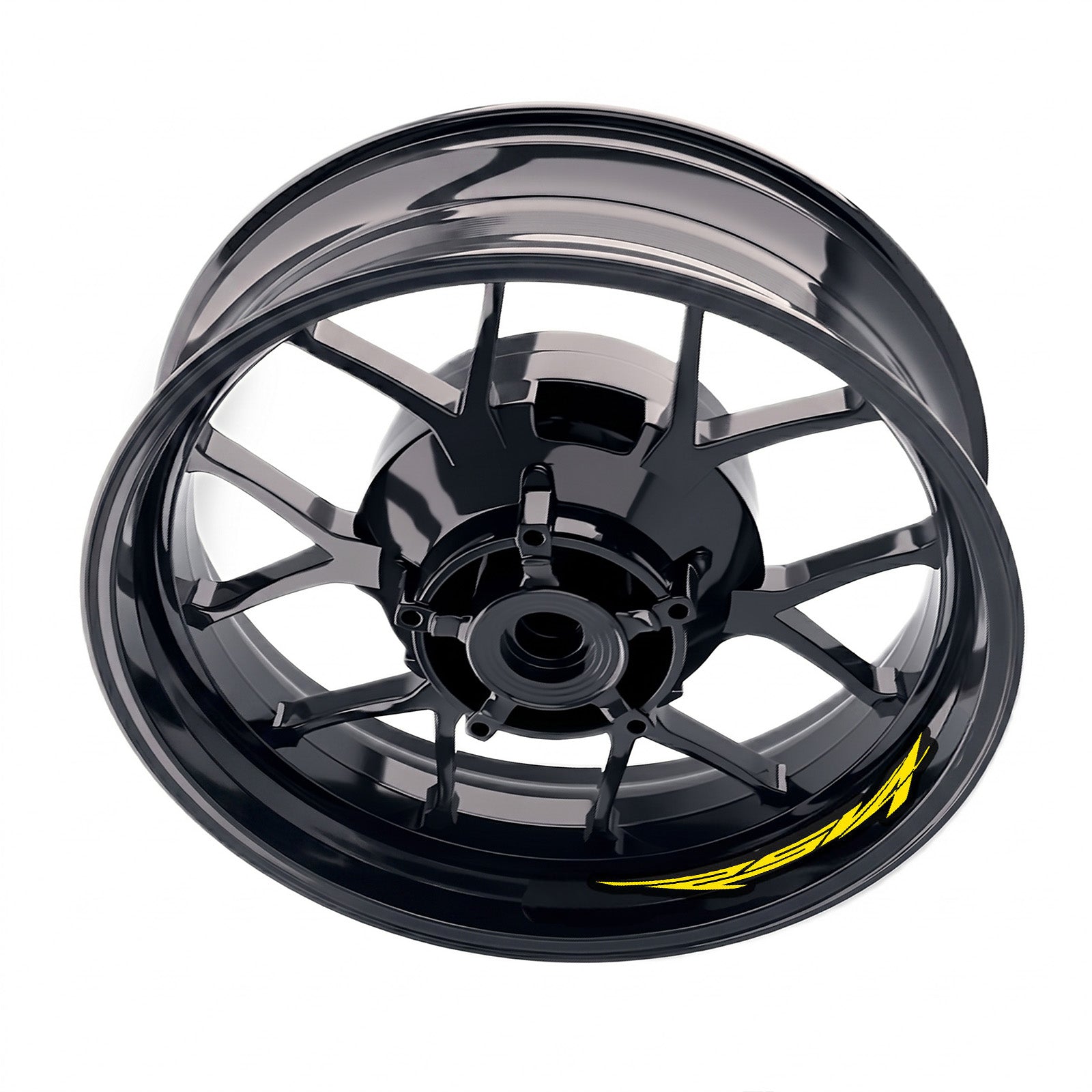 Aprilia RSV4 wheel stickers and rim decals set by StickerBao, featuring bike-specific inner rim stickers for stylish motorcycle wheels.