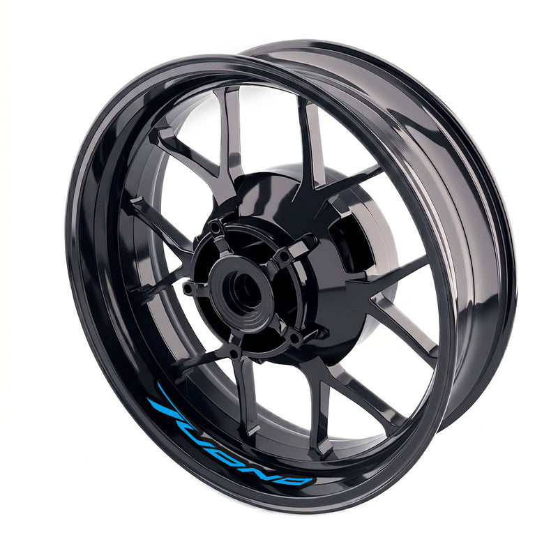 Aprilia Tuono 1000 R wheel stickers and rim decals set by StickerBao, featuring bike-specific inner rim decal design.