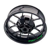 Yamaha YZF R1 inner rim sticker set by StickerBao, bike-specific wheel decals with blue and silver design on motorcycle rim