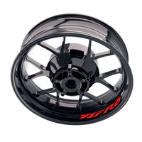 Yamaha YZF R6 inner rim sticker set by StickerBao, bike model-specific wheel decals with vibrant design on glossy rims