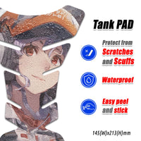 Gas Tank Sticker Motorcycle Tank Pad Protector Anti Slip Fish Bone Abstract Anime MC Motoparts x StickerBao