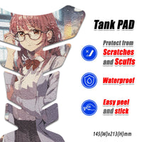 Gas Tank Sticker Motorcycle Tank Pad Protector Anti Slip Fish Bone Anime Artistic MC Motoparts x StickerBao