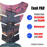 Gas Tank Sticker Motorcycle Tank Pad Protector Anti Slip Fish Bone Japanese Sci Fi MC Motoparts x StickerBao