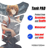 Gas Tank Sticker Motorcycle Tank Pad Protector Anti Slip Fish Bone Abstract Anime MC Motoparts x StickerBao