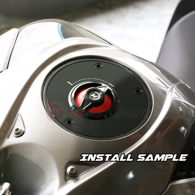 Installation sample of Fit Yamaha MT01 MT03 MT09 REVO Quick Release Fuel Cap