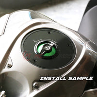 Green Quick Lock Release REVO fuel cap installation