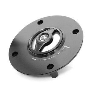 Silver Quick Lock Release REVO fuel cap for mototorcycle