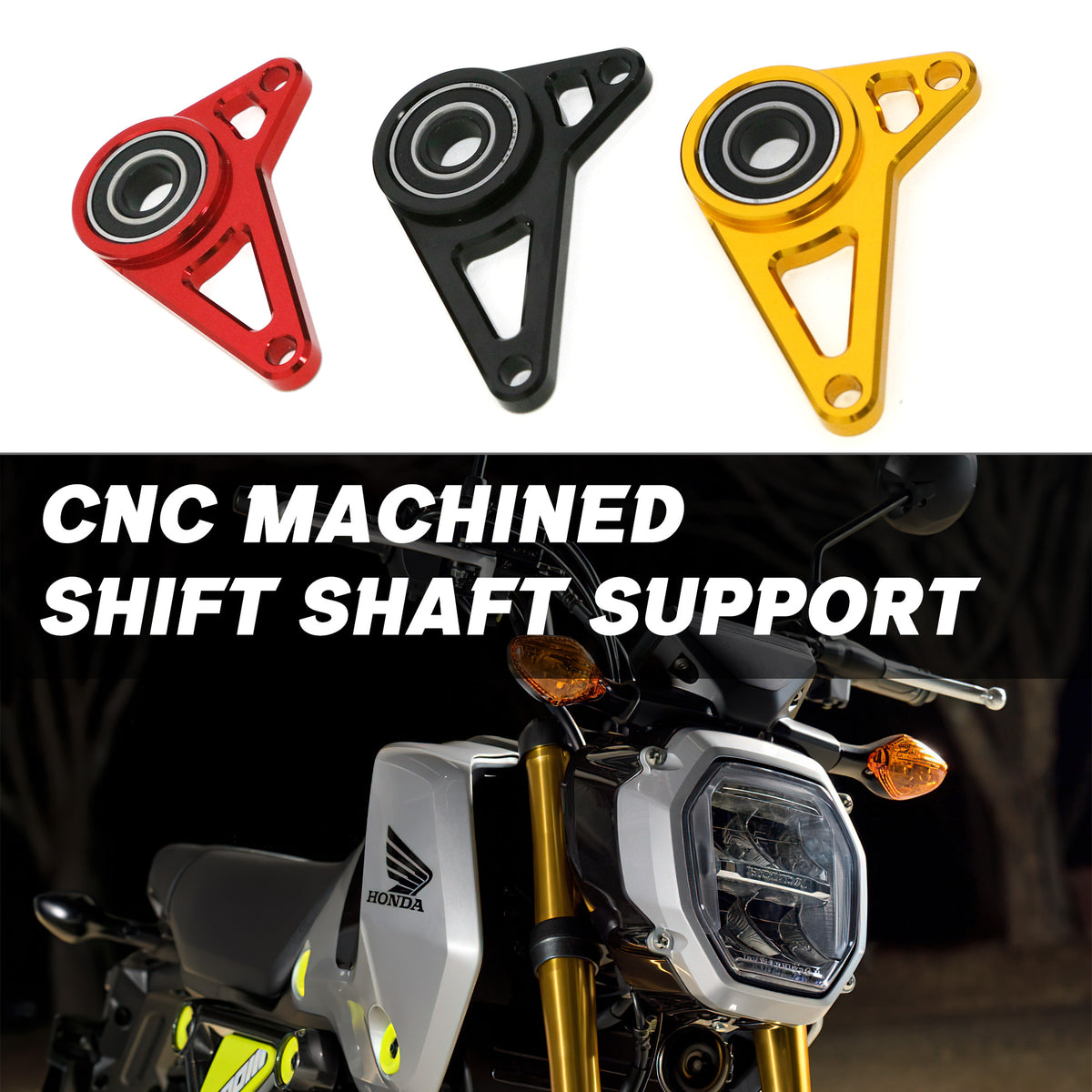 Fits Honda Monkey 2021 2022 2023 5 Gear Engine Gear Shift Shaft Guide Support Bracket - MC Motoparts