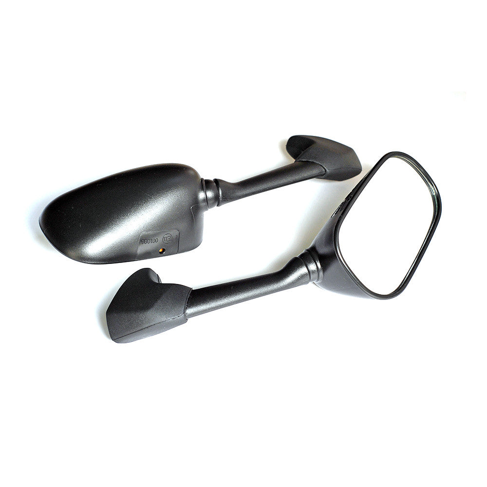 Fit Yamaha YZF R1 YZF R6 Black eMark Aftermarket Rear View Mirrors - MC Motoparts