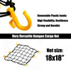 18'' Heavy Duty Cargo Net Mesh Net with 6 POM Hooks - MC Motoparts