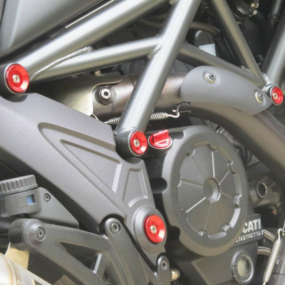 Fit Ducati Diavel 2014-2017 CNC Frame Plug Set - MC Motoparts
