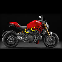 Fit Ducati Monster 821 1200 CNC 6 pcs Frame Plug Set - MC Motoparts