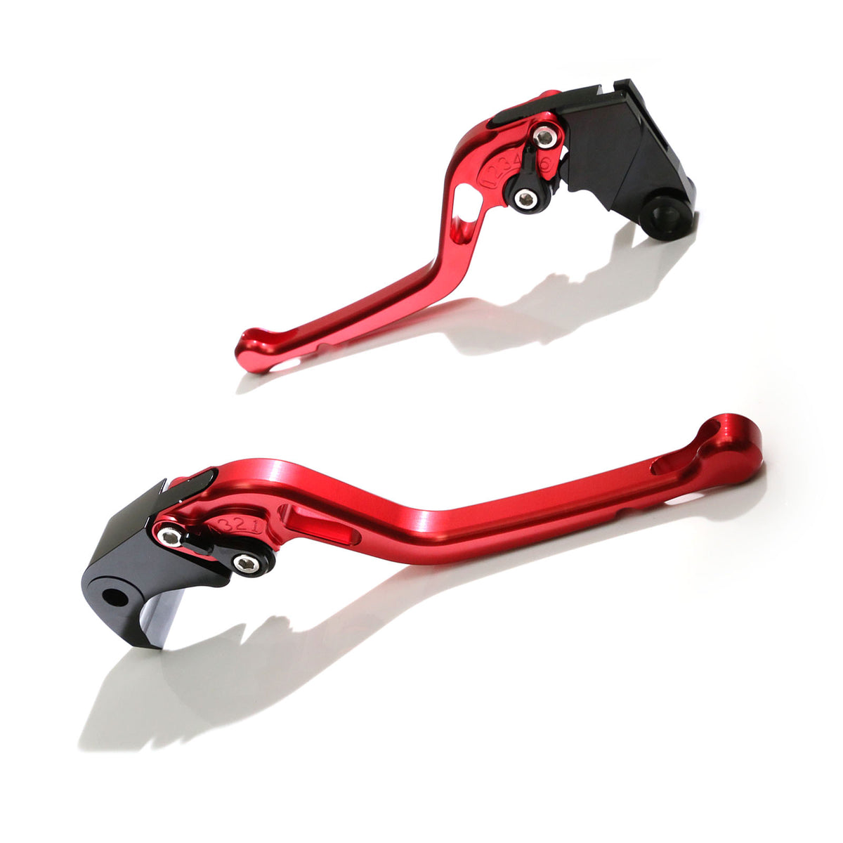 Levier CNC Long Rouge Pour Kawasaki ZX12R 2000-2005 - Neuf Emballé