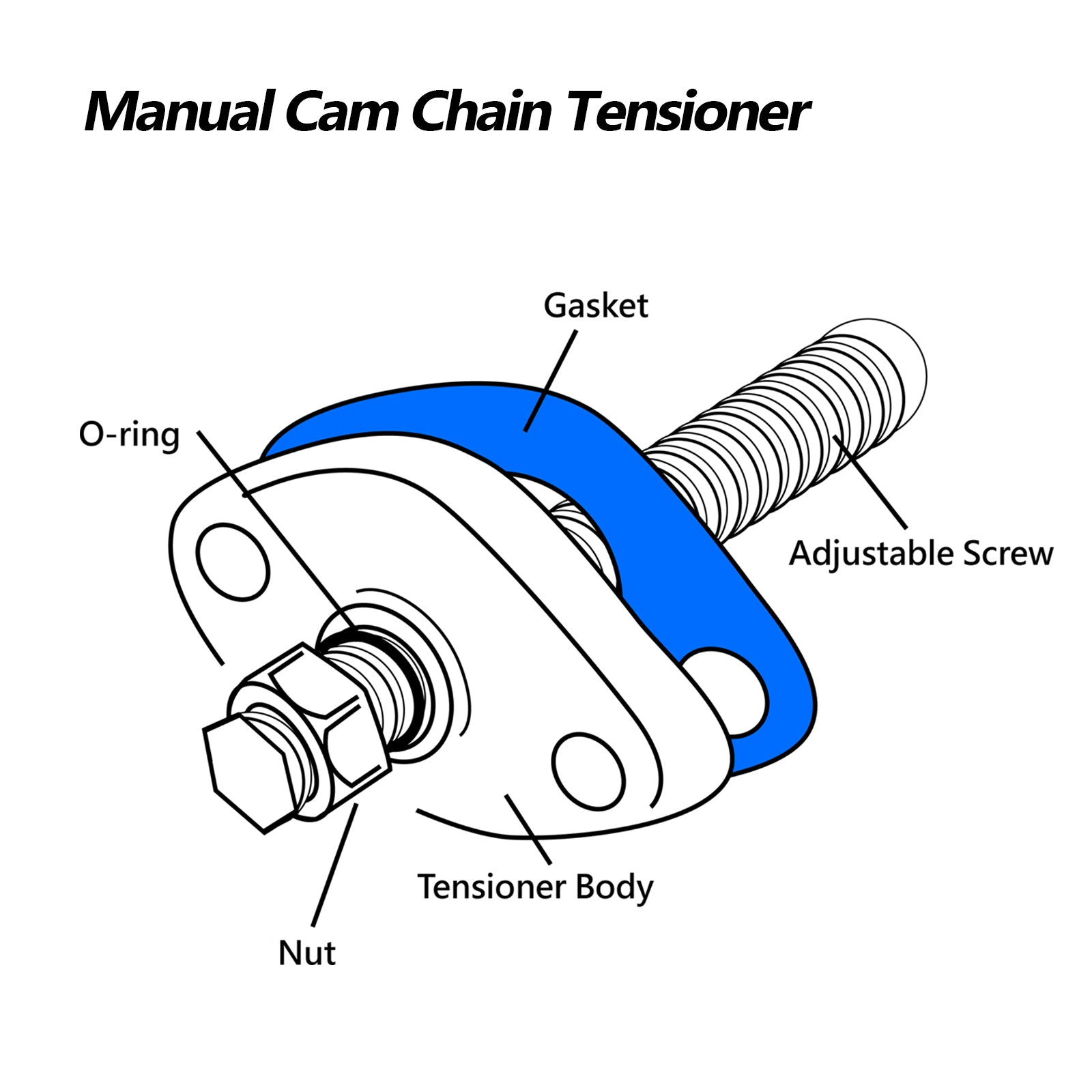 Instruction of Honda CBR600F CBR900RR CBR1100XX Timing Chain Tensioner Manual Cam Chain Tensioner MC Motoparts