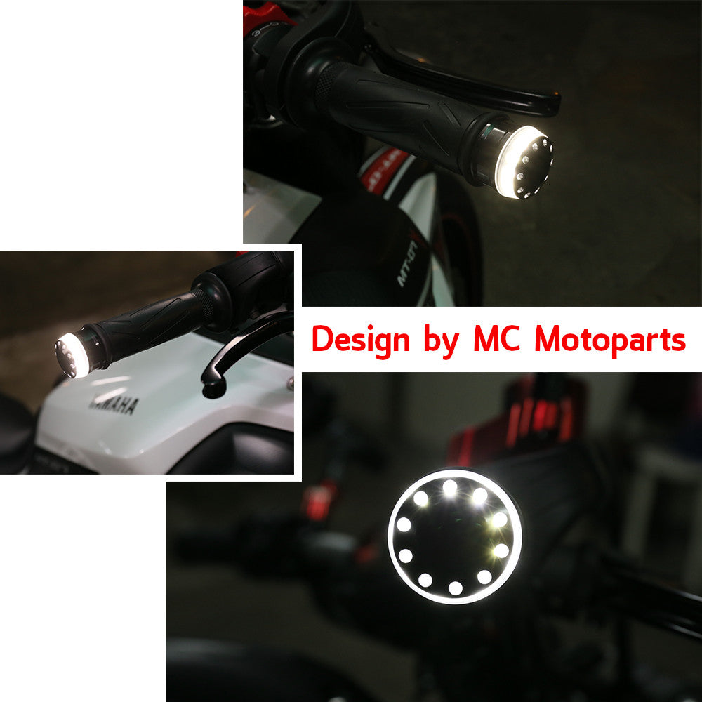 Fit BMW S1000R 14-17 S1000RR 09-17 IXENO Running Light LED Bar Ends - MC Motoparts