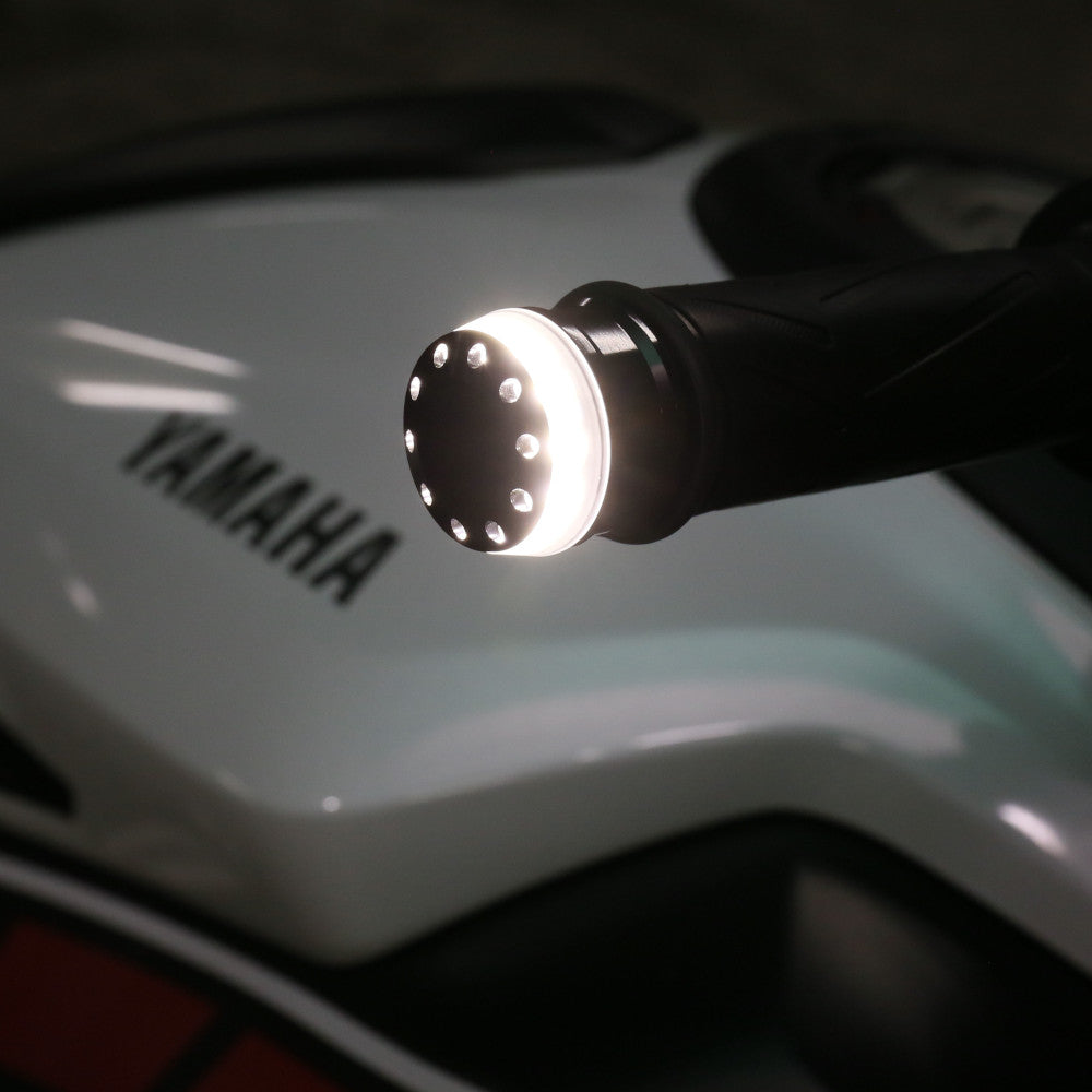 Fit Aprilia Shiver 750 900 Mana 850 IXENO Running Light LED Bar Ends - MC Motoparts