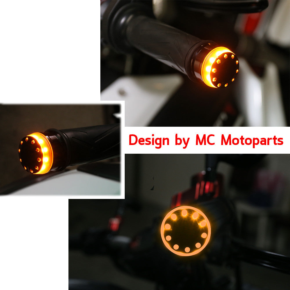 Fit Yamaha YZF R6 R3 R1 IXENO Turn Signal Light LED Bar Ends - MC Motoparts