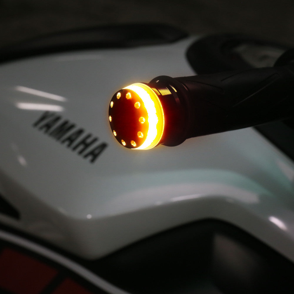 Fit Aprilia Shiver 750 900 Mana 850 IXENO Turn Signal Light LED Bar Ends - MC Motoparts