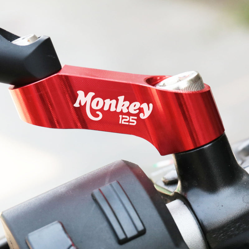 Fit Honda Monkey 125 2018-2021 Engraved Logo Mirror Extender Riser - MC Motoparts