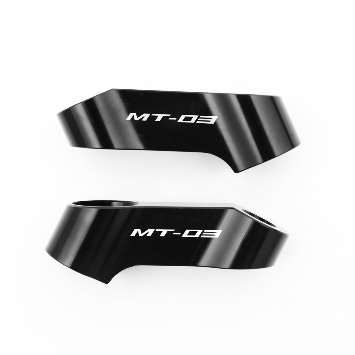Fit Yamaha MT-03 2006-2020 Engraved Logo Mirror Extender Riser - MC Motoparts