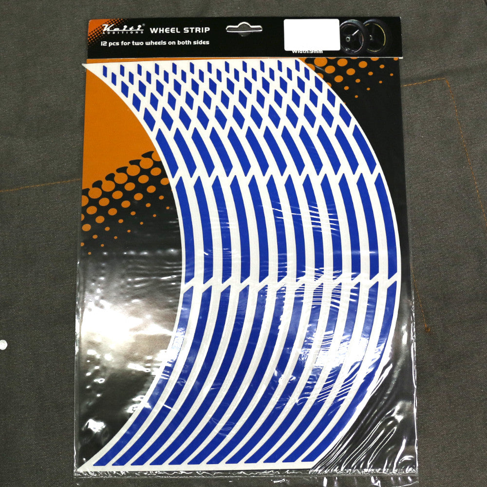 17" Pre-Cut Tape Wheel Rim Stripe Sticker Decal - MC Motoparts