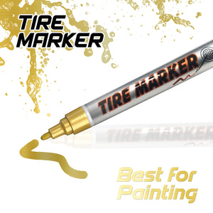 7 Colors Waterproof Tire Marker Pen For Motorcycles & Cars