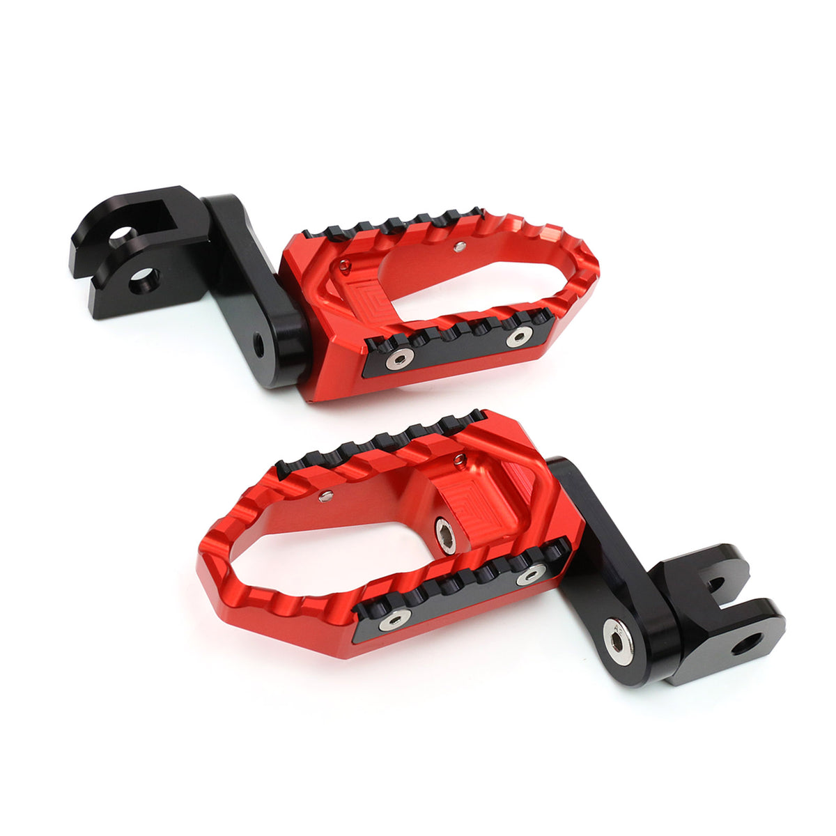  Autobahn88 Motorcycle Footpeg (Front/Rider - Touring-Type with  40mm-Extension), compatible with Kawasaki ER-6F (2005-2013) (Red) :  Automotive