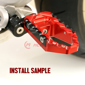 Fits Ducati Hypermotard 821 Multistrada Icon 25mm extension Rear TRC Touring Wide Foot Pegs