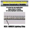 12cm LED Turn Signal & Tail Brake Light Strips - MC Motoparts