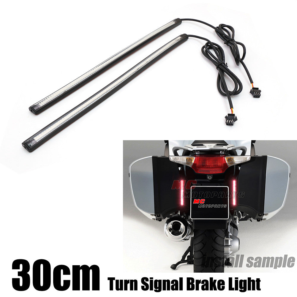 30cm LED Turn Signal & Tail Brake Light Strips - MC Motoparts