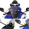 Fit Yamaha YZF R6 2008-2016 Motorcycle Black Delrin Mirror Extender and Riser - MC Motoparts