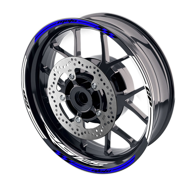 Fit Aprilia RS125 Logo Moto GP Check 17'' Wheel Rim Sticker - MC Motoparts