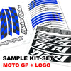Fit Kawasaki Z650 Logo Moto GP Check 17'' Wheel Rim Sticker - MC Motoparts
