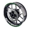 Fit Kawasaki ER-6N Logo Moto GP Check 17'' Wheel Rim Sticker - MC Motoparts