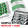 Fit Honda CBR1000RR CBR650R Logo Moto GP Check 17'' Wheel Rim Sticker - MC Motoparts